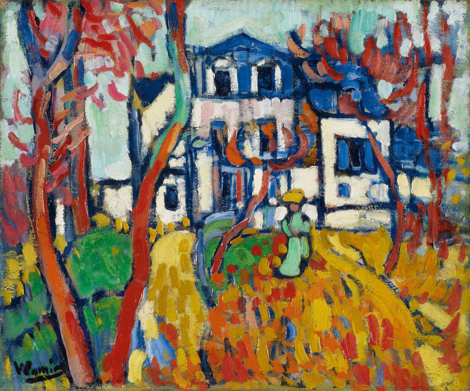 Maurice de Vlaminck:  Das blaue Haus,  1906, Minneapolis Institute of Art
