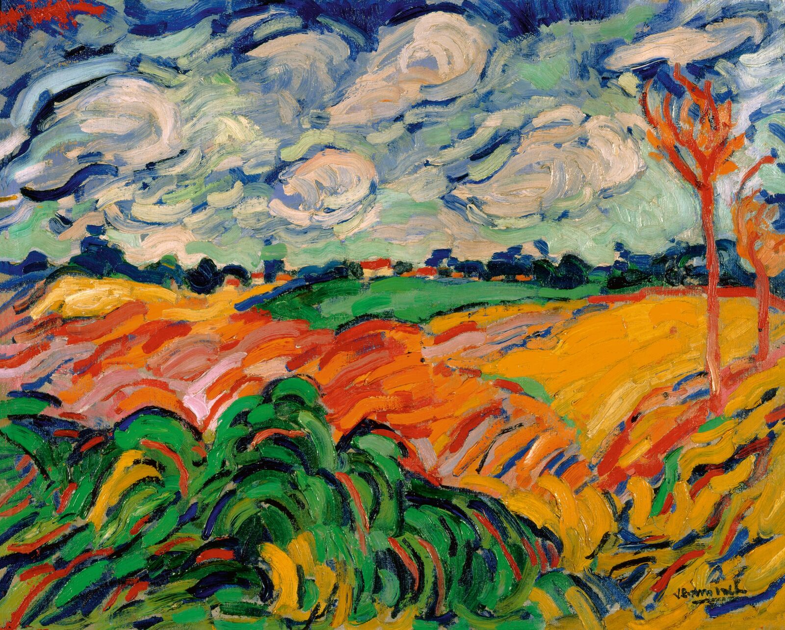 Maurice de Vlaminck: Weizenfeld, 1906, Milwaukee Art Museum
