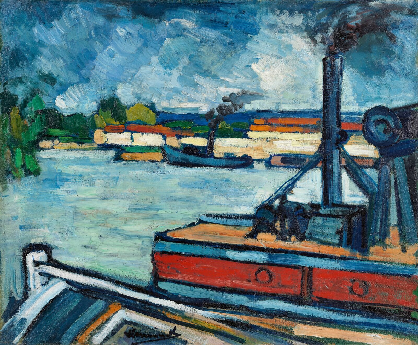 Maurice de Vlaminck: Die Seine bei Nanterre, 1906/07, Van Gogh Museum, Amsterdam