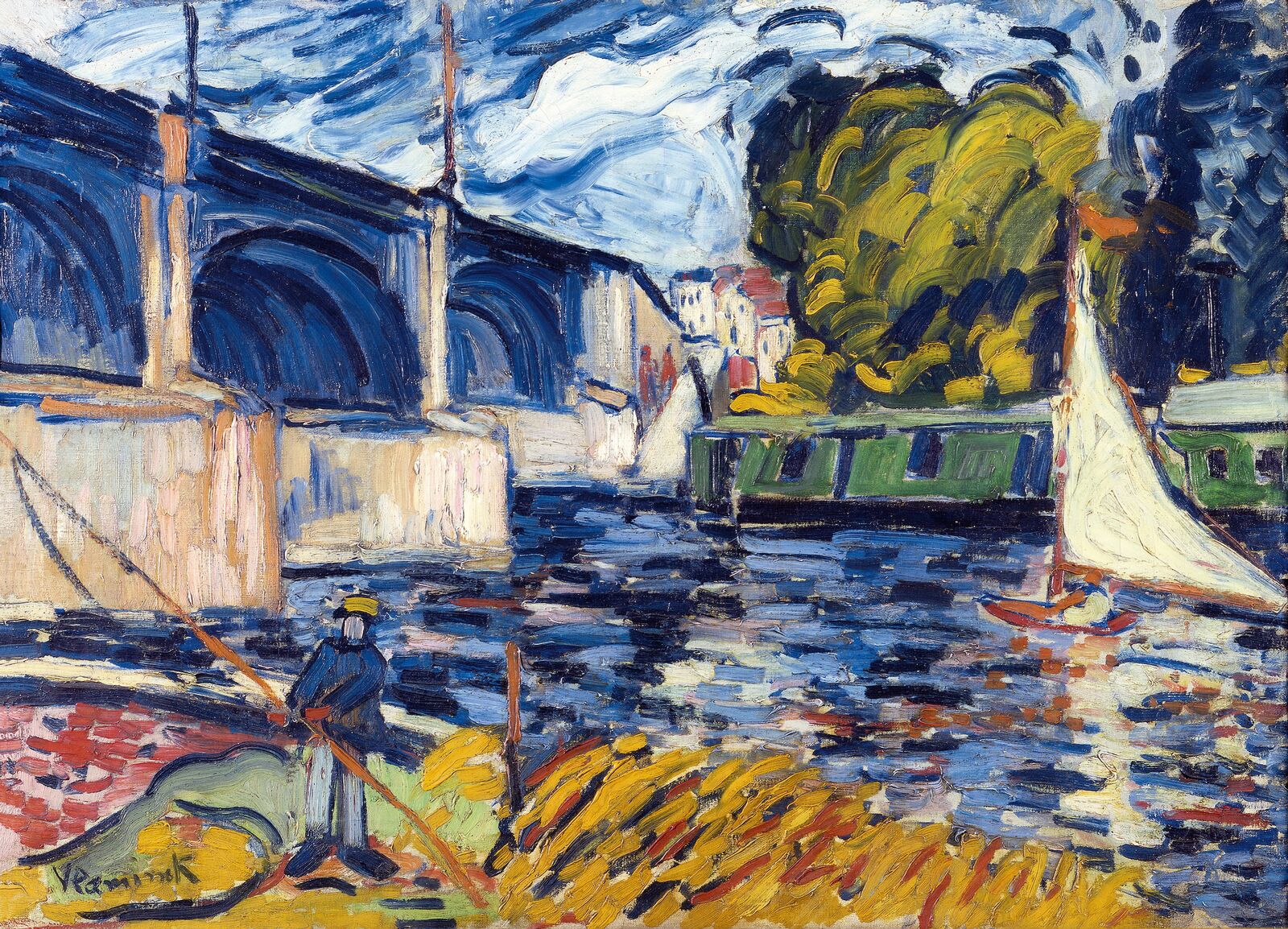 Maurice de Vlaminck: Die Brücke von Chatou, 1906/07, Staatliche Museen zu Berlin