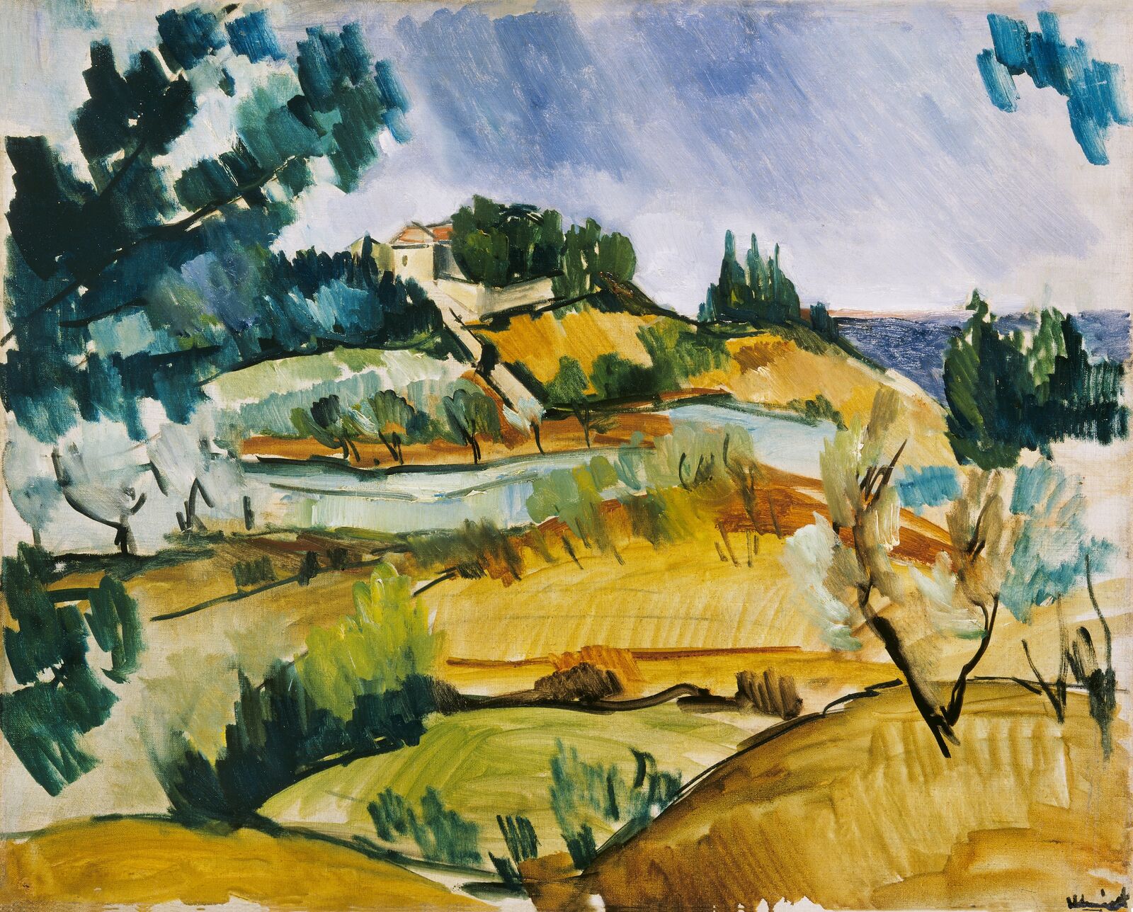 Maurice de Vlaminck: Landschaft bei Martigues, 1913, Tate, London