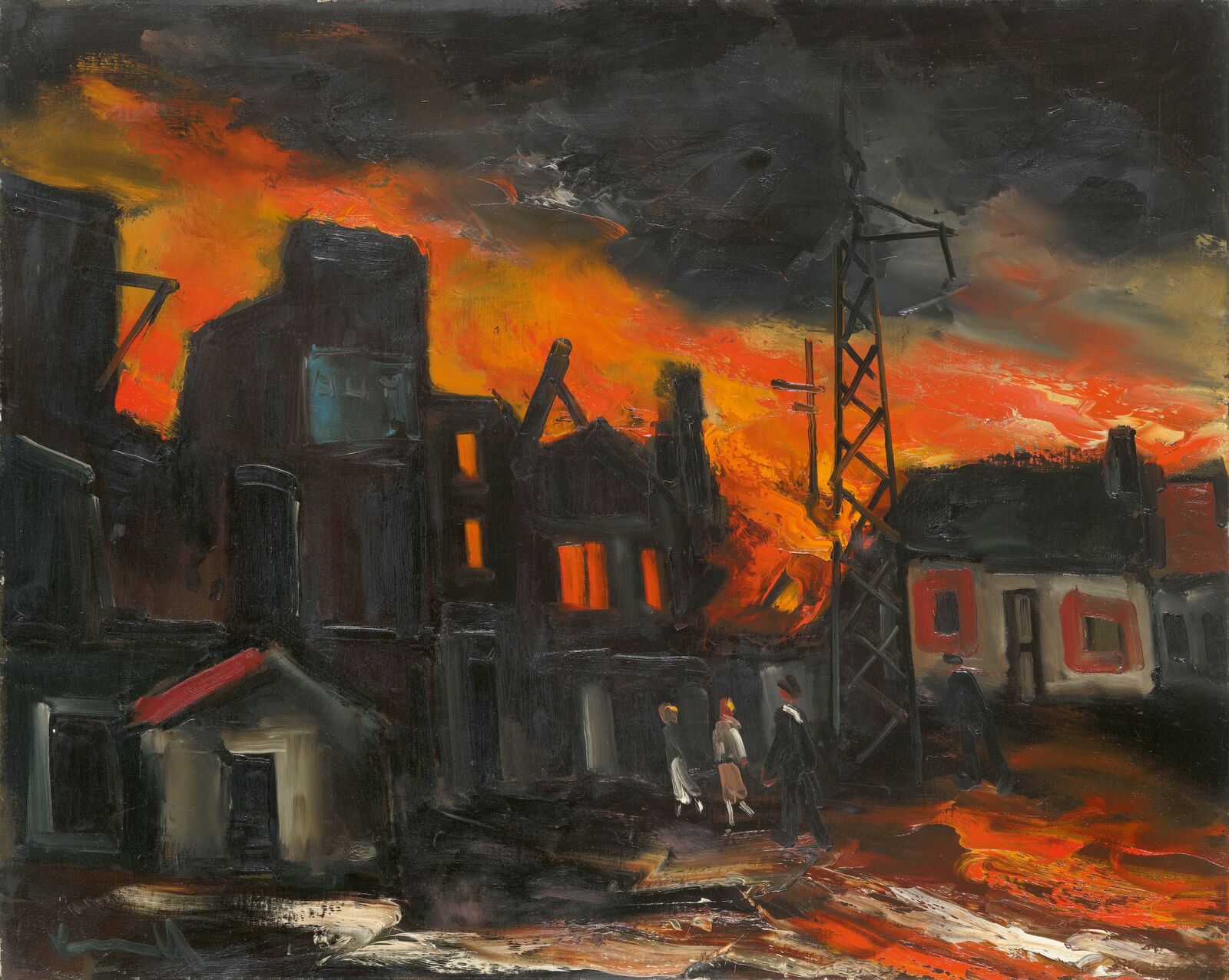Maurice de Vlaminck: Der Brand, 1945, RMN-Grand Palais (Musée d’Orsay), Dauerleihgabe im Musée des Beaux-Arts de Chartres