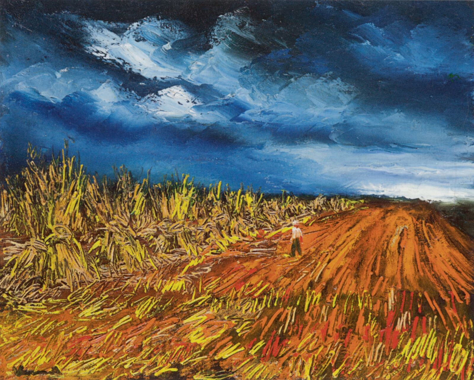 Maurice de Vlaminck: Ernte bei aufziehendem Gewitter, 1950, Fonds de dotation Maison Vlaminck