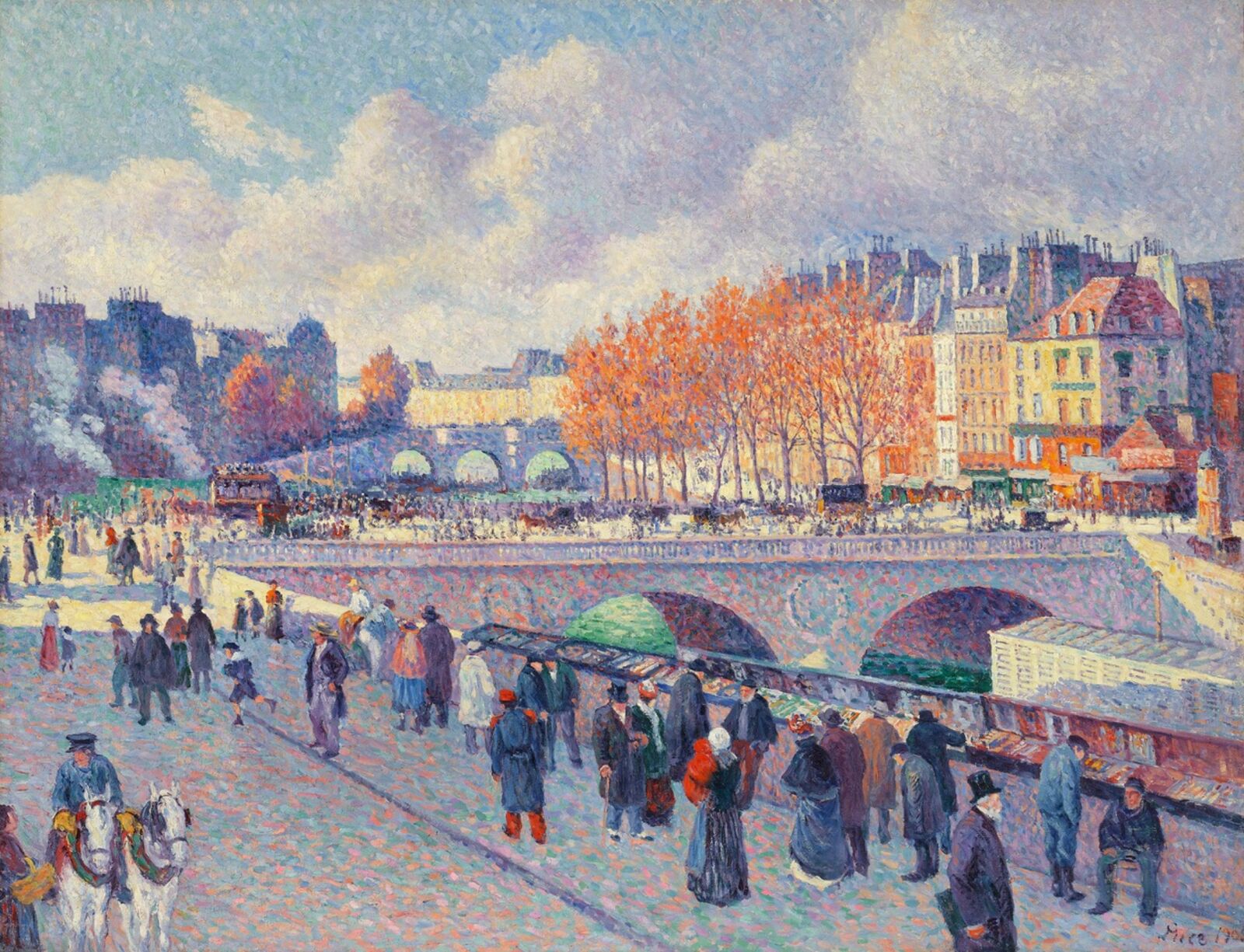 Maximilien Luce, The Seine at the Pont Saint-Michel , Hasso Plattner Collection