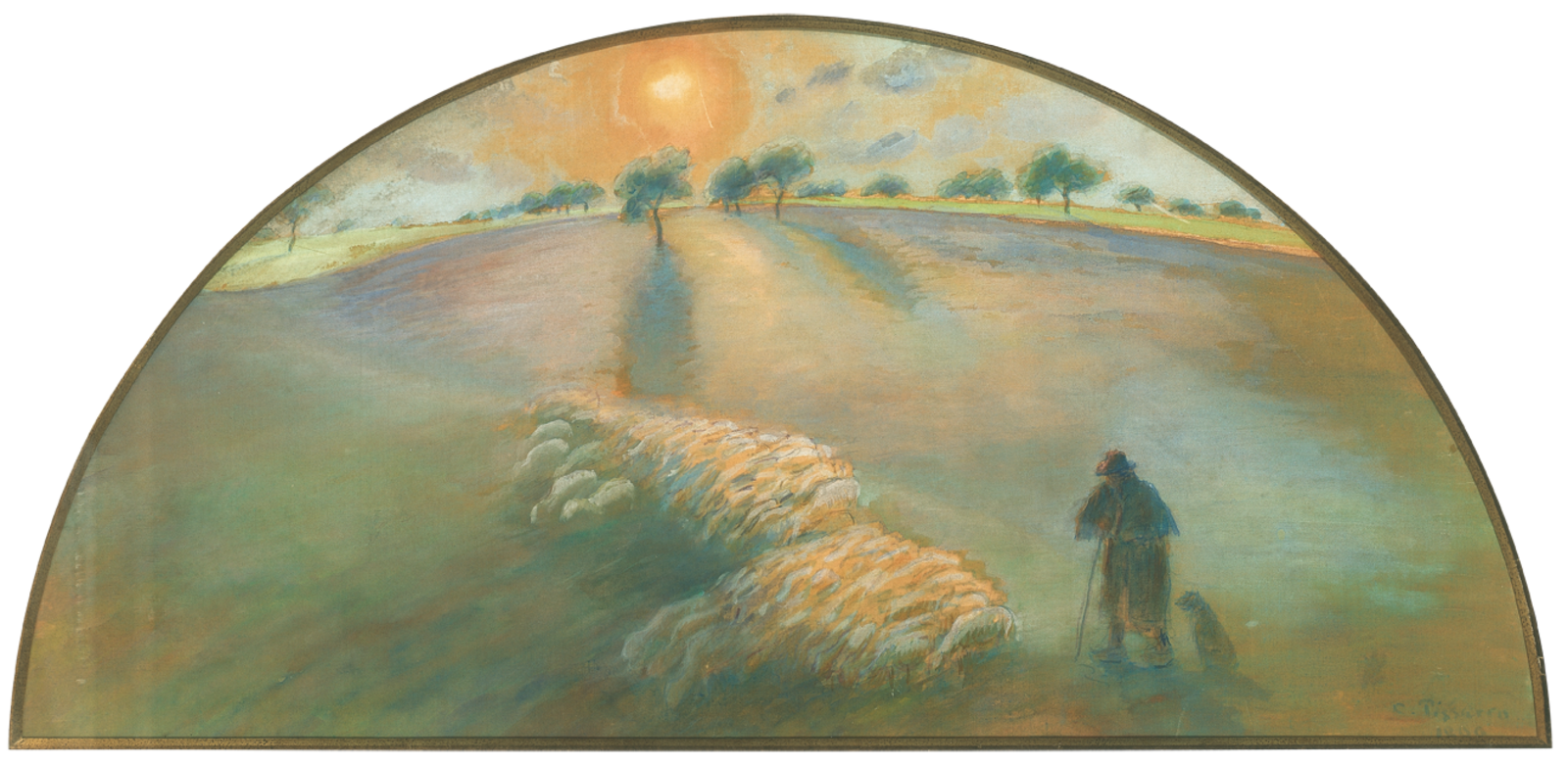 Pissarro’s political convictions and his hope for harmony between man and nature shine through in many of his works.