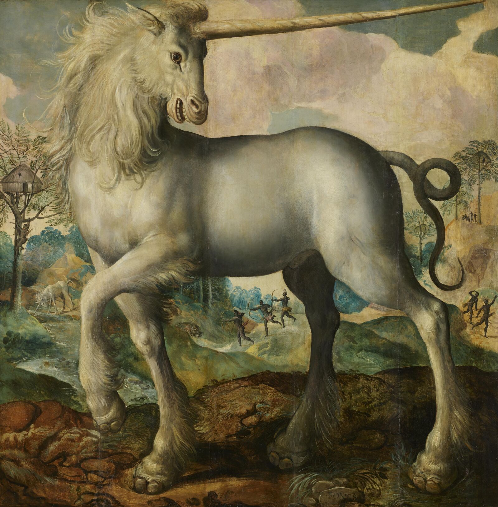 Maerten de Vos: Unicorn , 1572, Staatliches Museum Schwerin