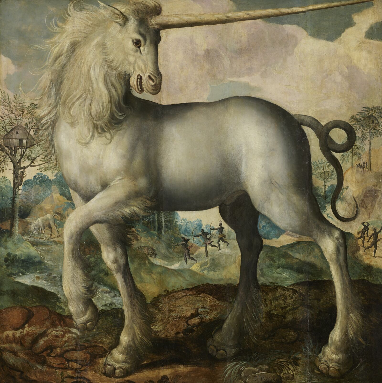 A majestic apparition: the Netherlandish artist was familiar with the description of the unicorn by the ancient writer Pliny (first century)
