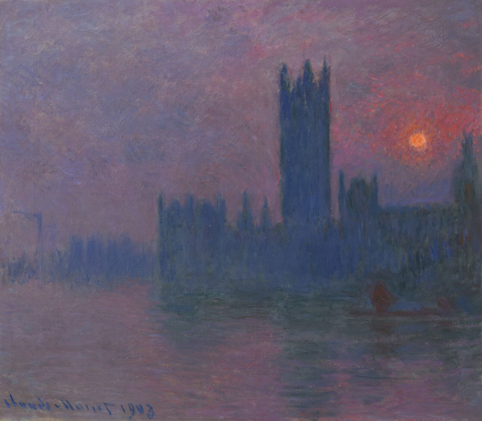 Claude Monet, Houses of Parliament, Sunset, 1900-1903, Hasso Plattner Collection