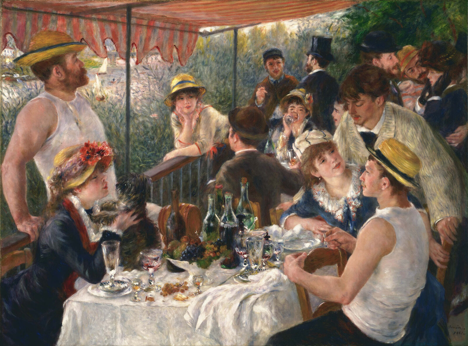 Pierre-Auguste Renoir: Das Frühstück der Ruderer, 1880–81, Phillips Collection, Washington, D.C.