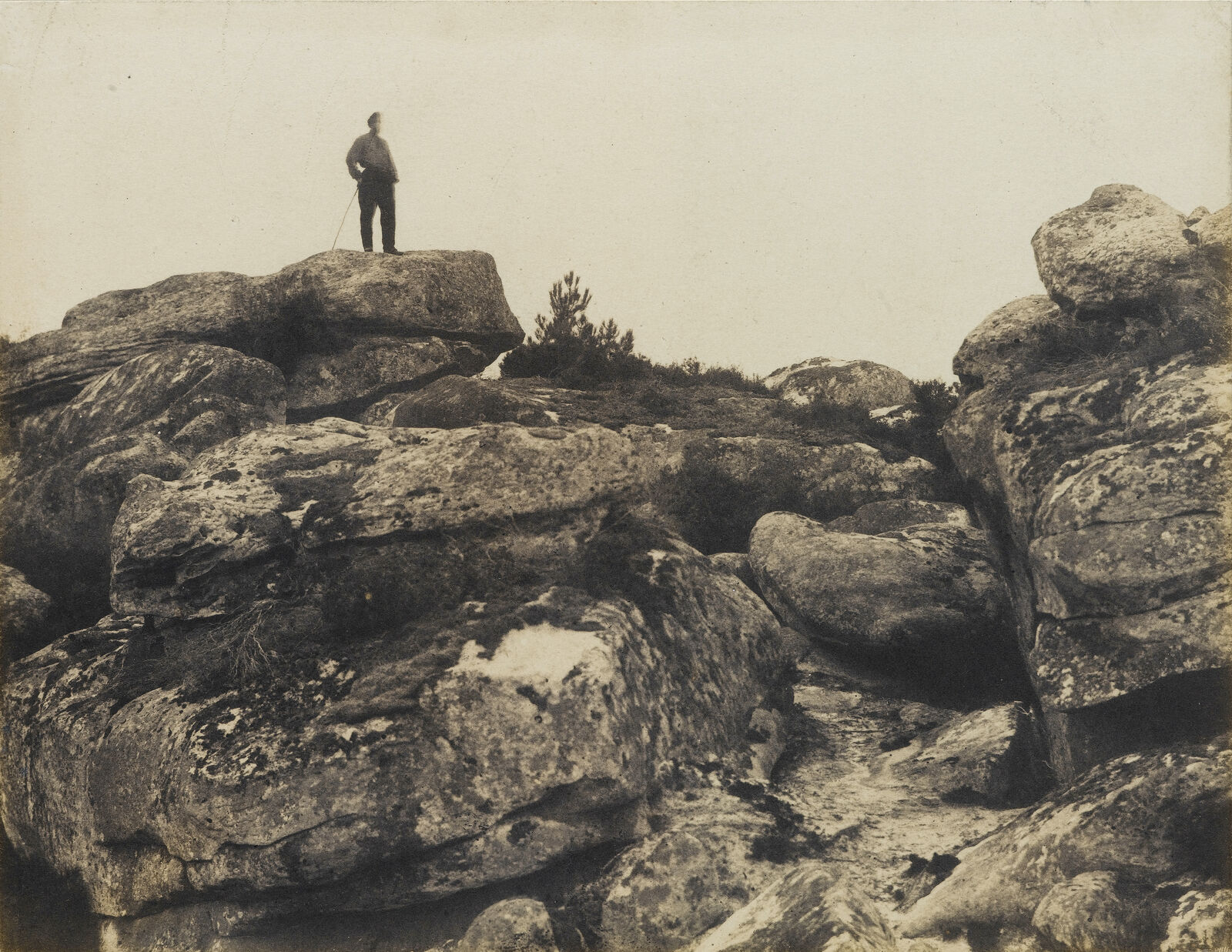  Die bizarren Felsen im Wald von Fontainebleau galten schon damals als Sehenswürdigkeit. 
