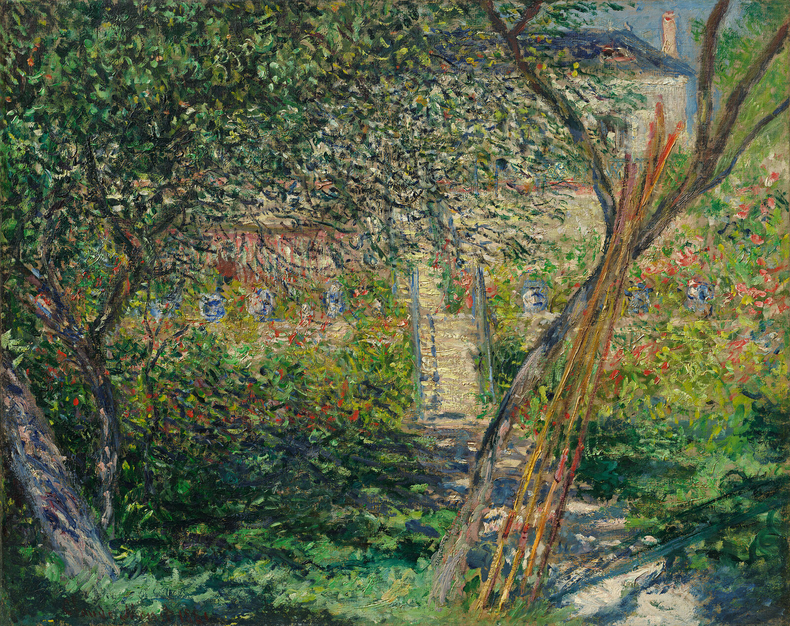 Unzählige Male hielt Claude Monet seine üppig blühenden Gärten fest, hier in Vétheuil. 