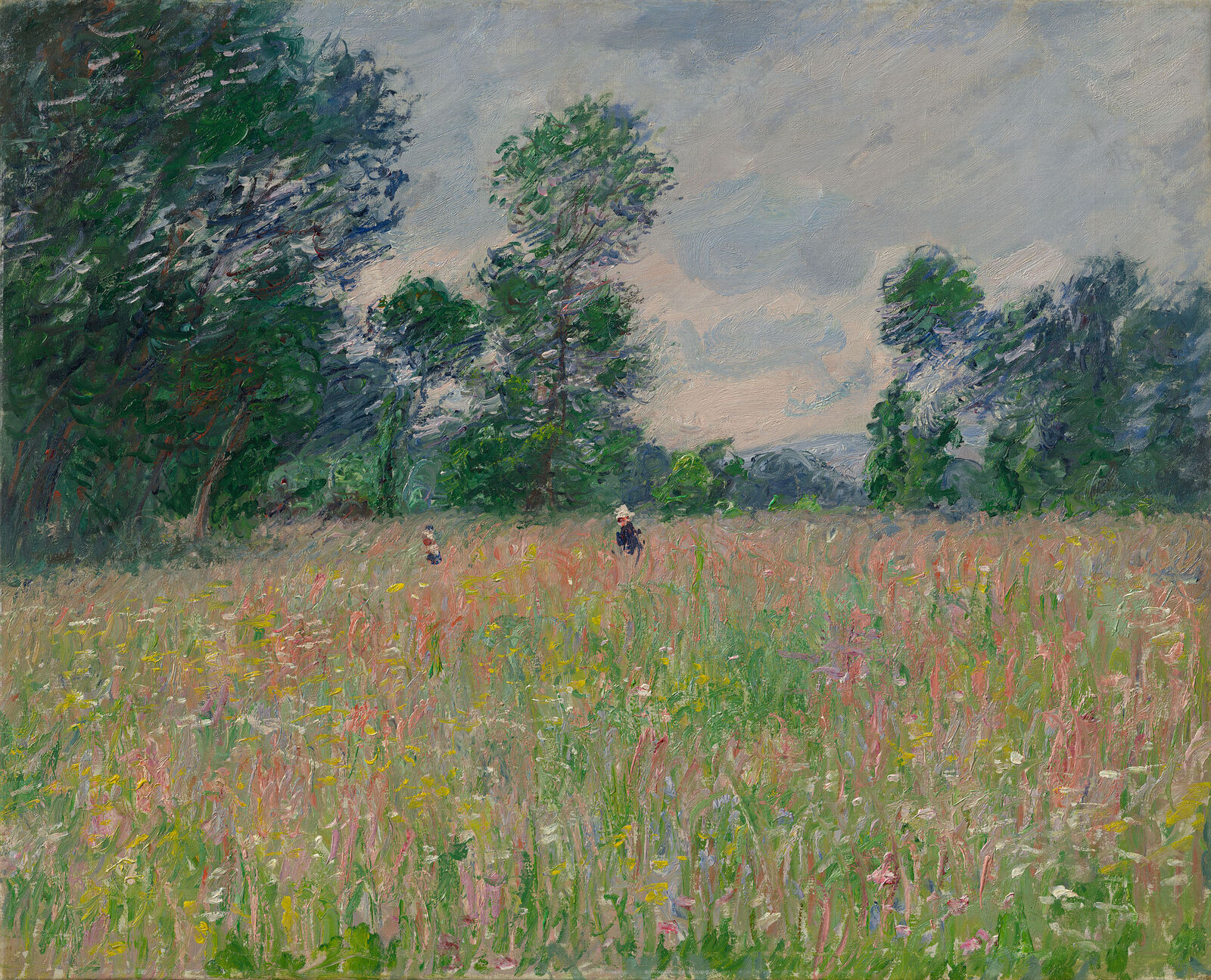  Eintauchen in den Sommer:&nbsp;Aus unzähligen winzigen Pinselstrichen schuf Claude&nbsp;Monet eine farbig flirrende Atmosphäre. 
