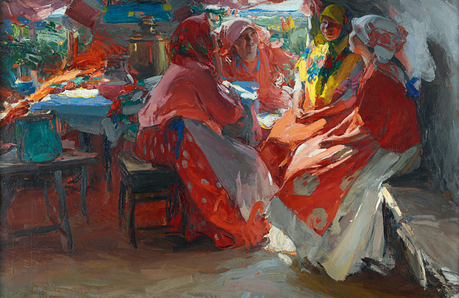 Abram Arkhipov: The Visit, 1914, State Tretyakov Gallery, Moscow