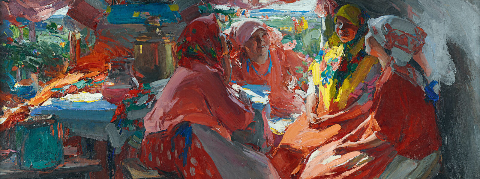 Abram Arkhipov: The Visit, 1914, State Tretyakov Gallery, Moscow