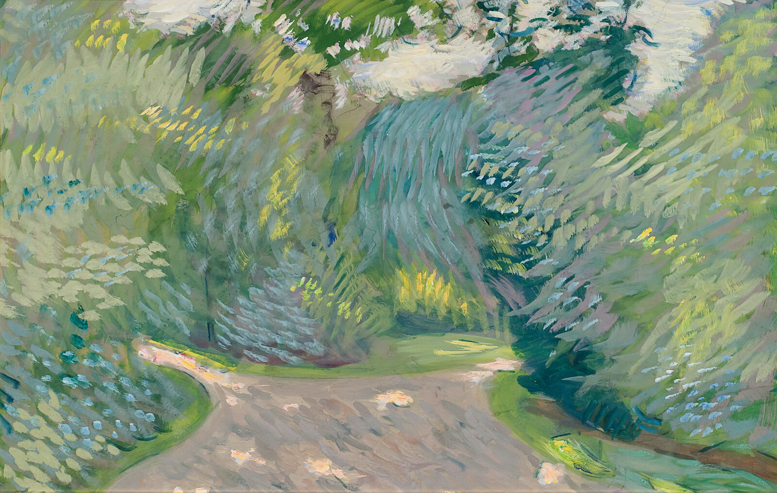 Vladimir Baranov-Rossiné: Green Garden, 1907–08, Collection of Vladimir Tsarenkov, London