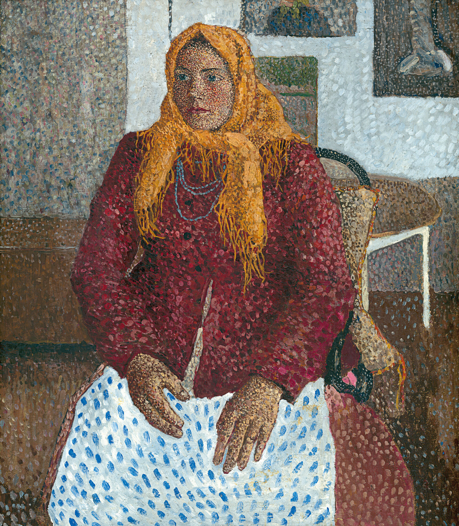 Vladimir Burliuk: Young Girl with Yellow Kerchief, 1906–07, State Tretyakov Gallery, Moscow