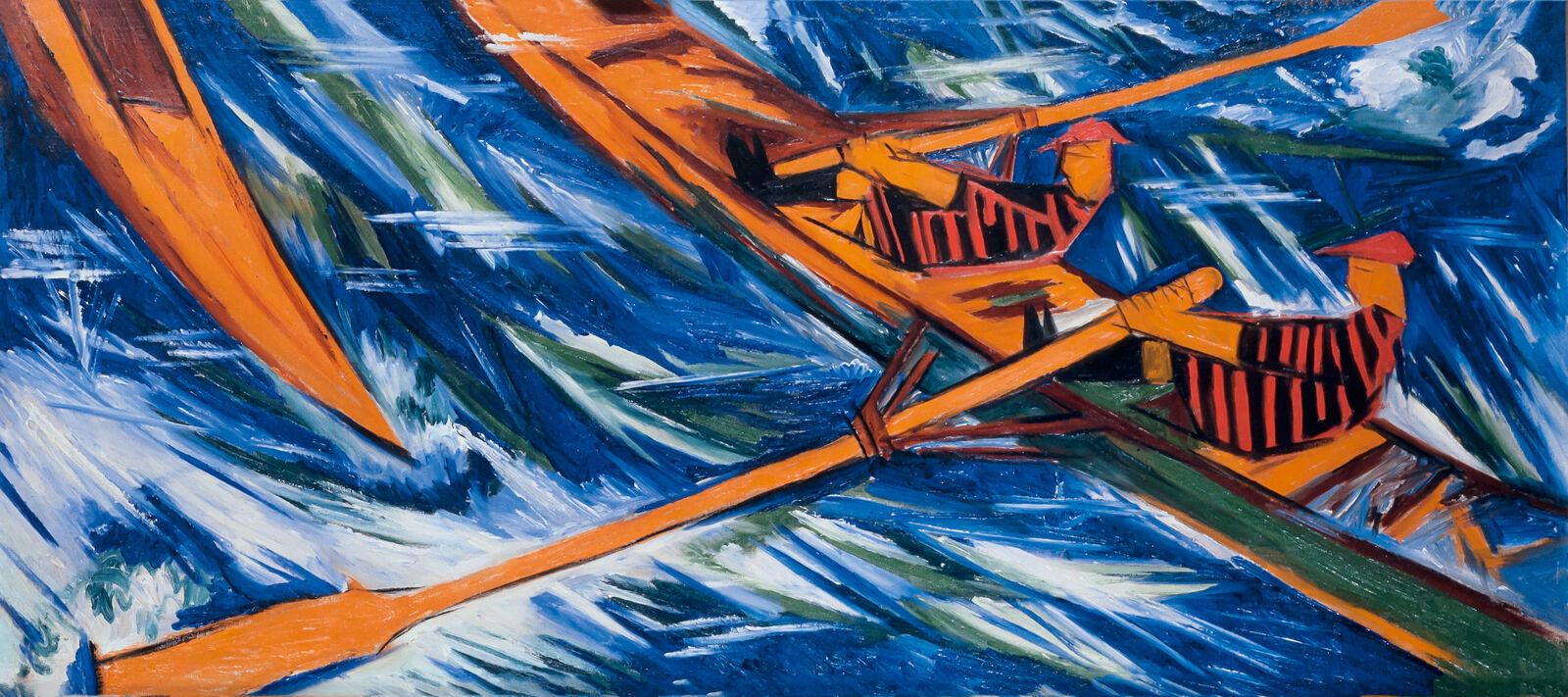 Natalia Goncharova: The Rowers, 1912, Collection of Vladimir Tsarenkov, London