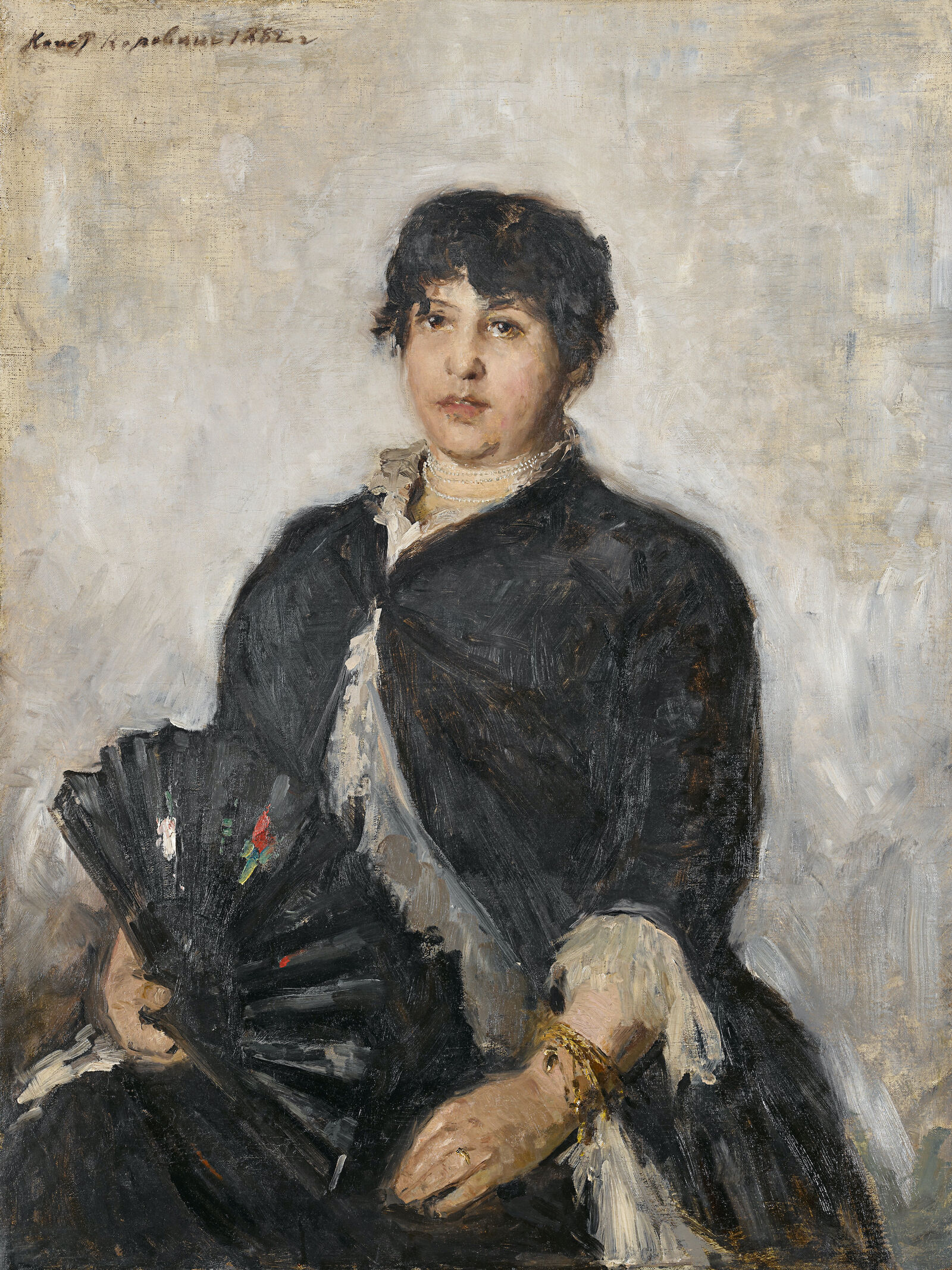Konstantin Korovin: Portrait of the Opera Singer Tatiana Spiridonovna Liubatovich, 1889, State Tretyakov Gallery, Moscow