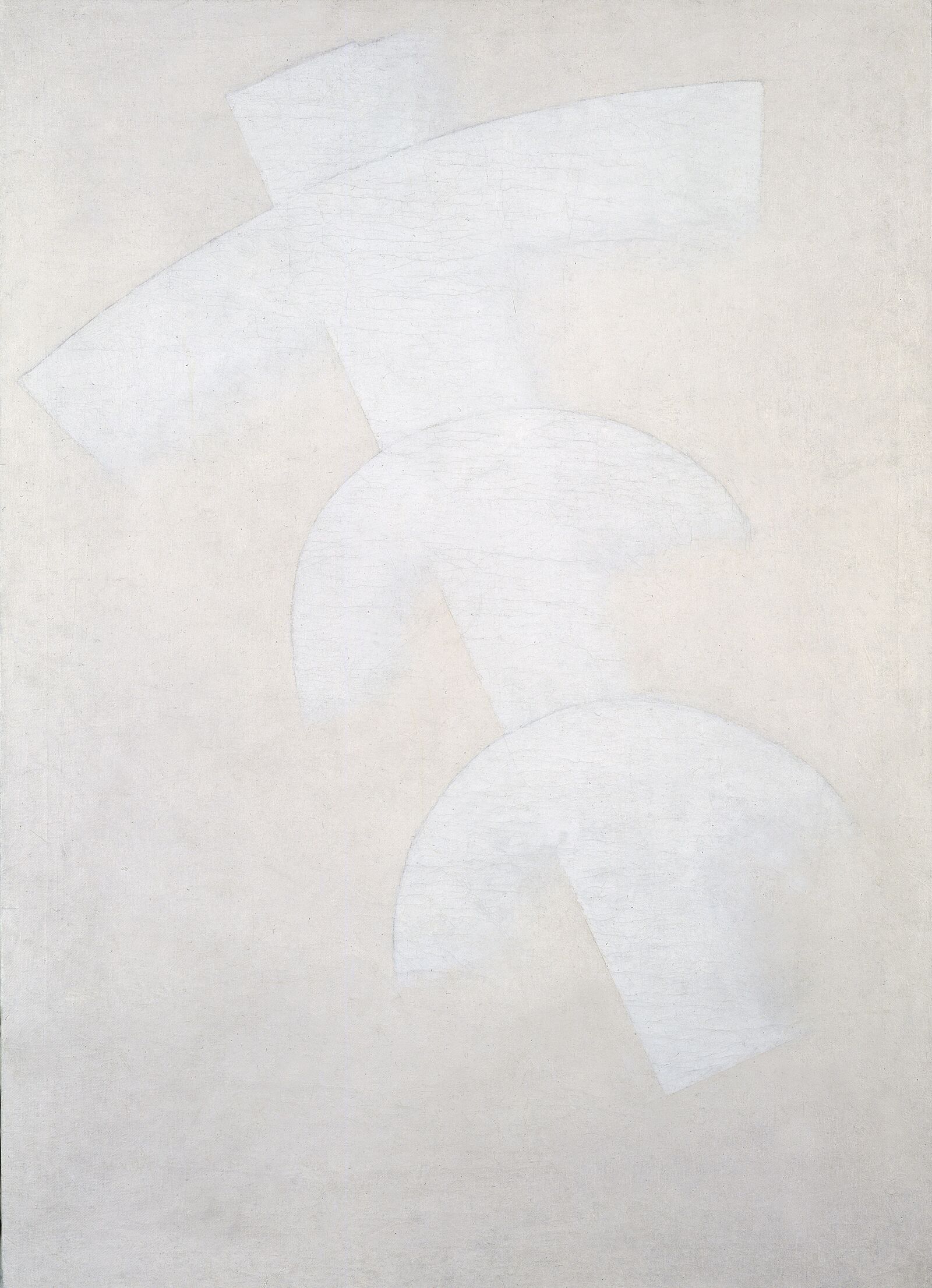 Kazimir Malevich: Construction in Dissolution (Three Arches on a Diagonal Element in White), 1917, Stedelijk Museum, Amsterdam