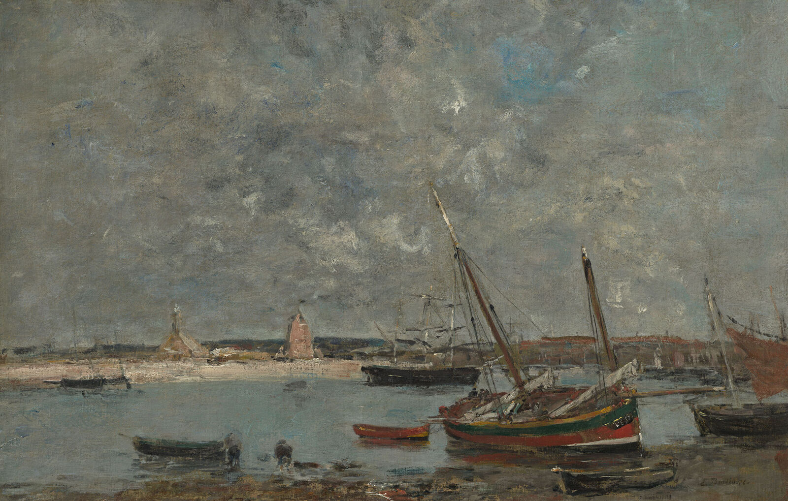 Eugène Boudin:  Camaret: The Port,  1876
