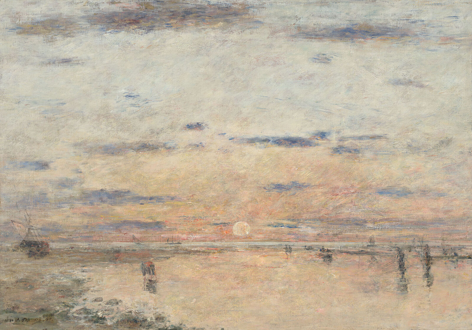 Eugène Boudin: Le Havre: Sunset on the Sea, 1885