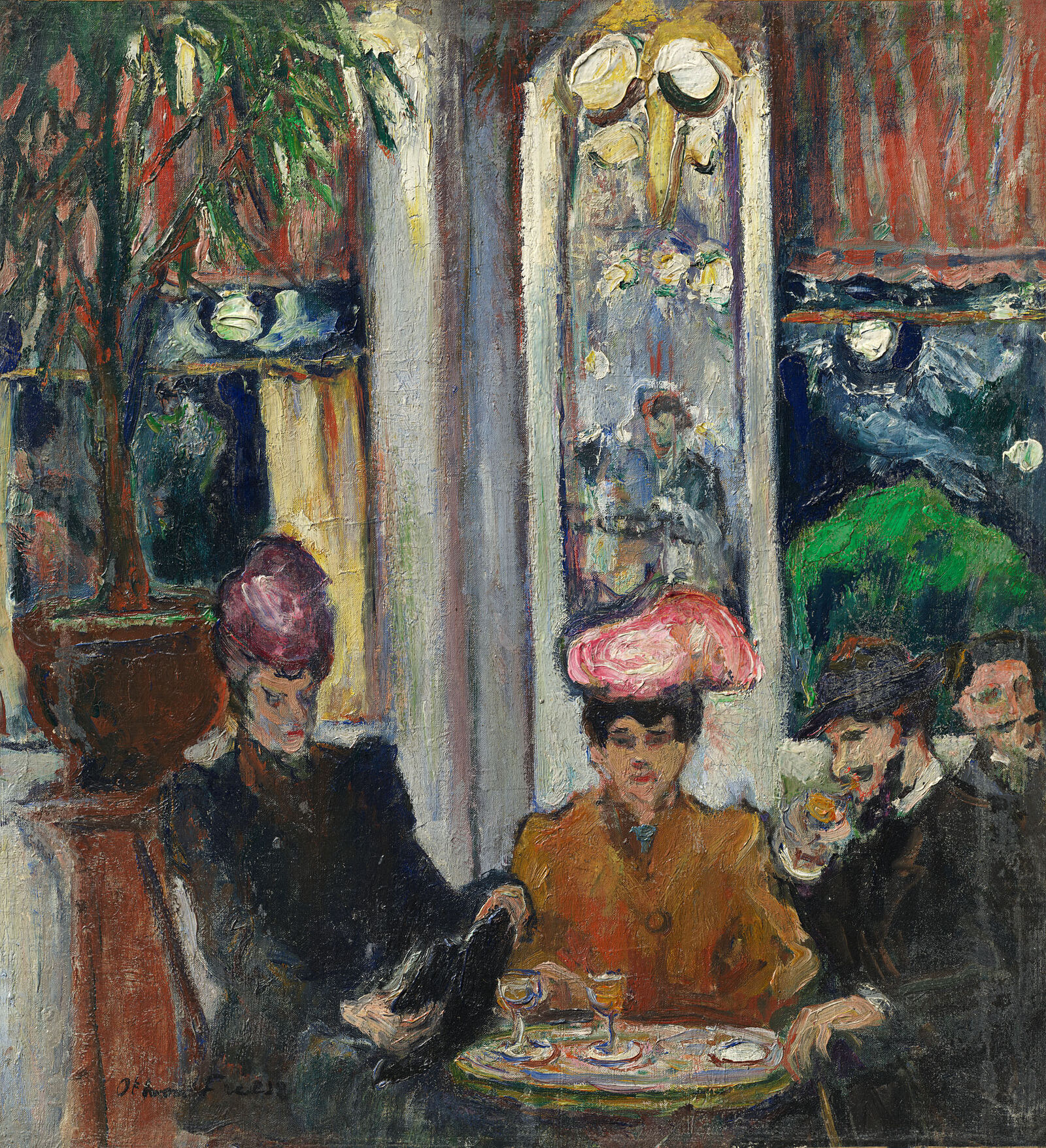 Émile-Othon Friesz:  Szene in einer Pariser Brasserie,  um 1905/06