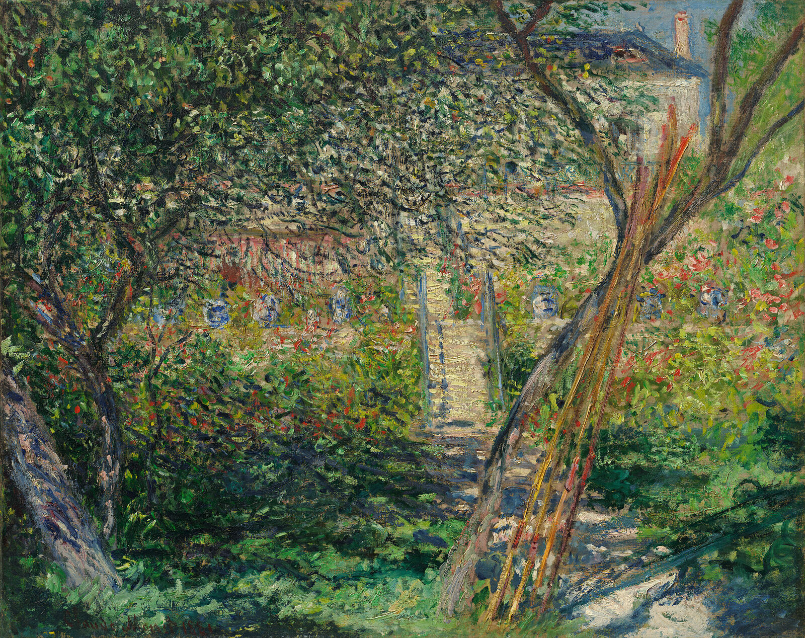 Claude Monet:  The Garden at Vétheuil,  1881