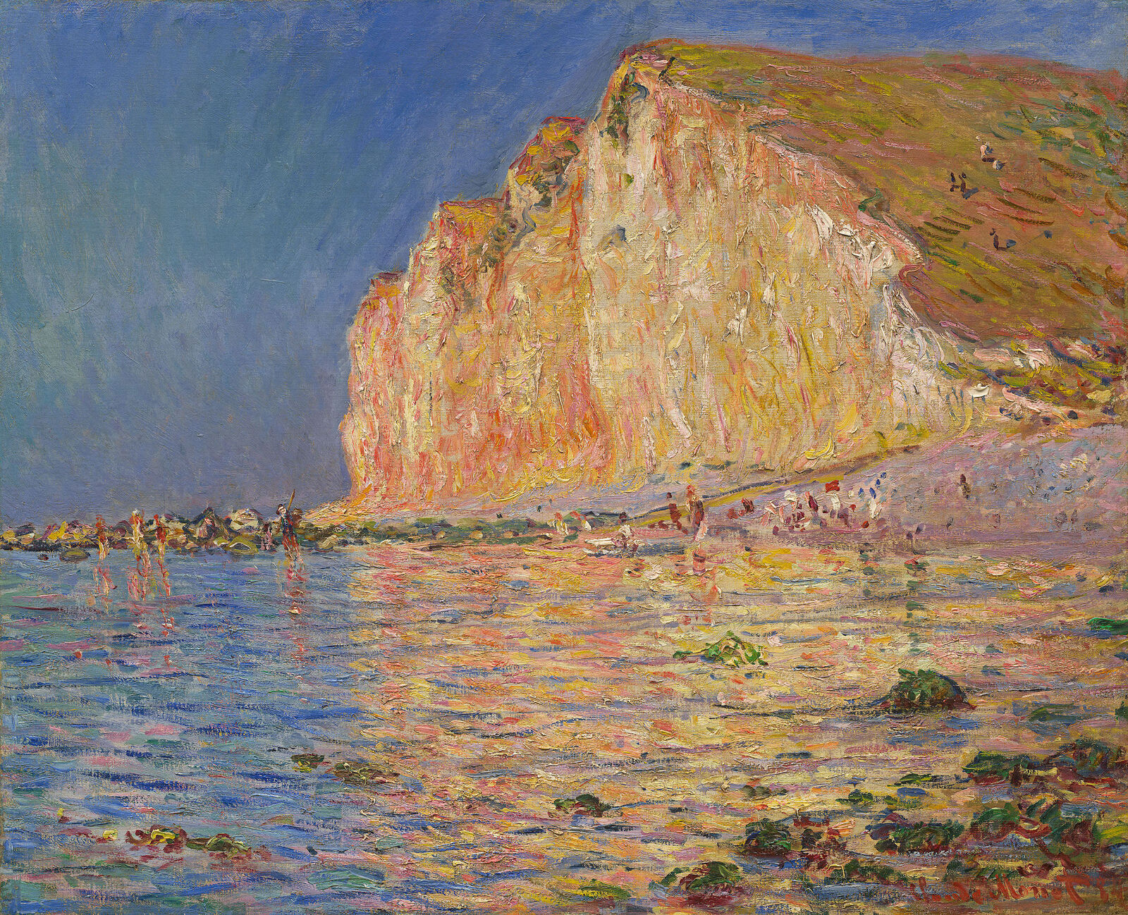 Claude Monet:  Low Tide at Les Petites-Dalles,  1884
