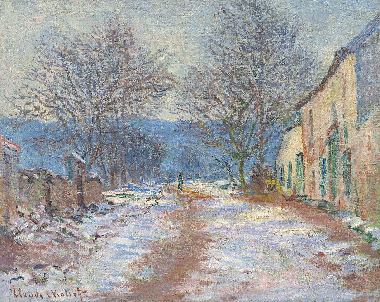 Claude Monet:  Snow Effect at Limetz , 1886