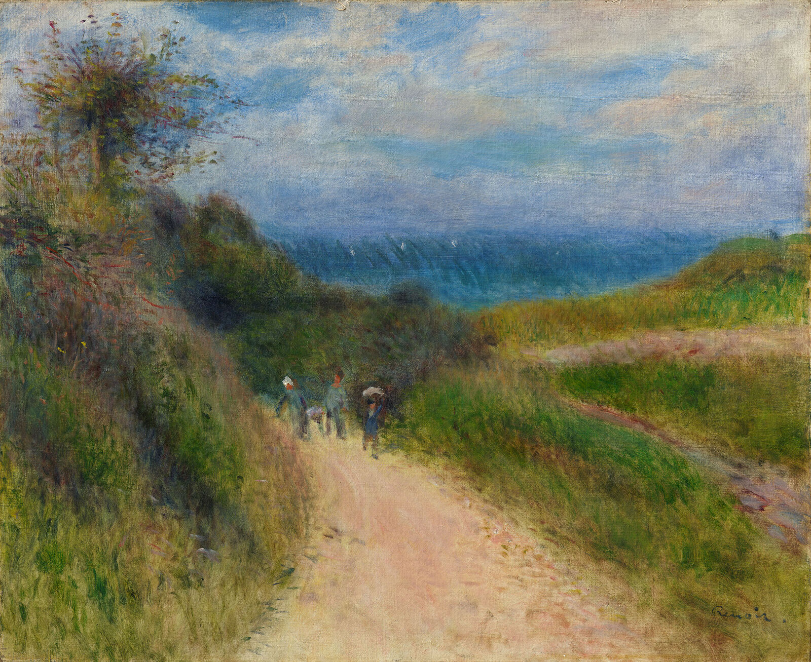 Pierre-Auguste Renoir:  Road to Berneval,  ca. 1890