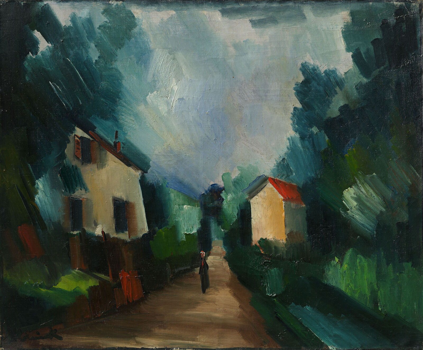 Maurice de Vlaminck:  Village road,  1911