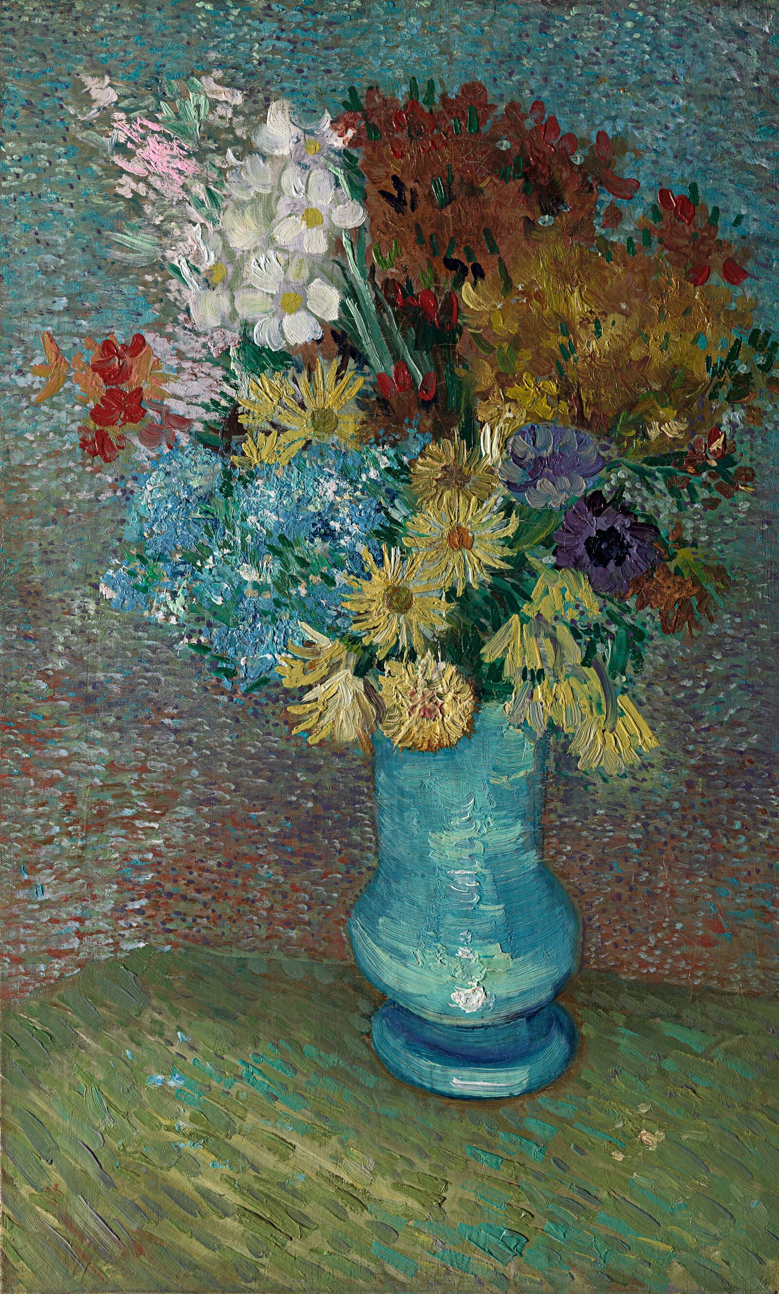   Blumen in blauer Vase, &nbsp;1887, Kröller-Müller Museum, Otterlo 
