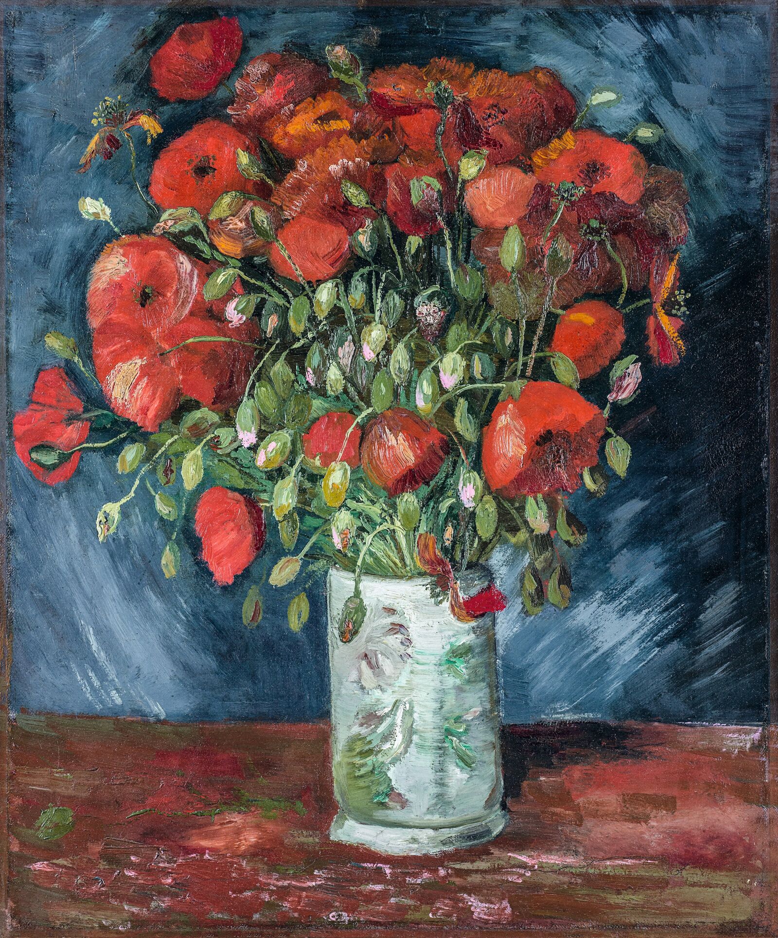   Vase mit Mohnblumen,  1886, Wadsworth Atheneum Museum of Art, Hartford, CT 

