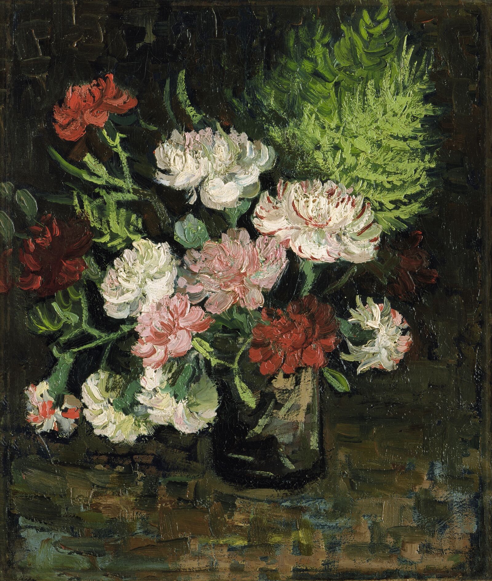   Vase mit Nelken,  1886, Detroit Institute of Arts 
