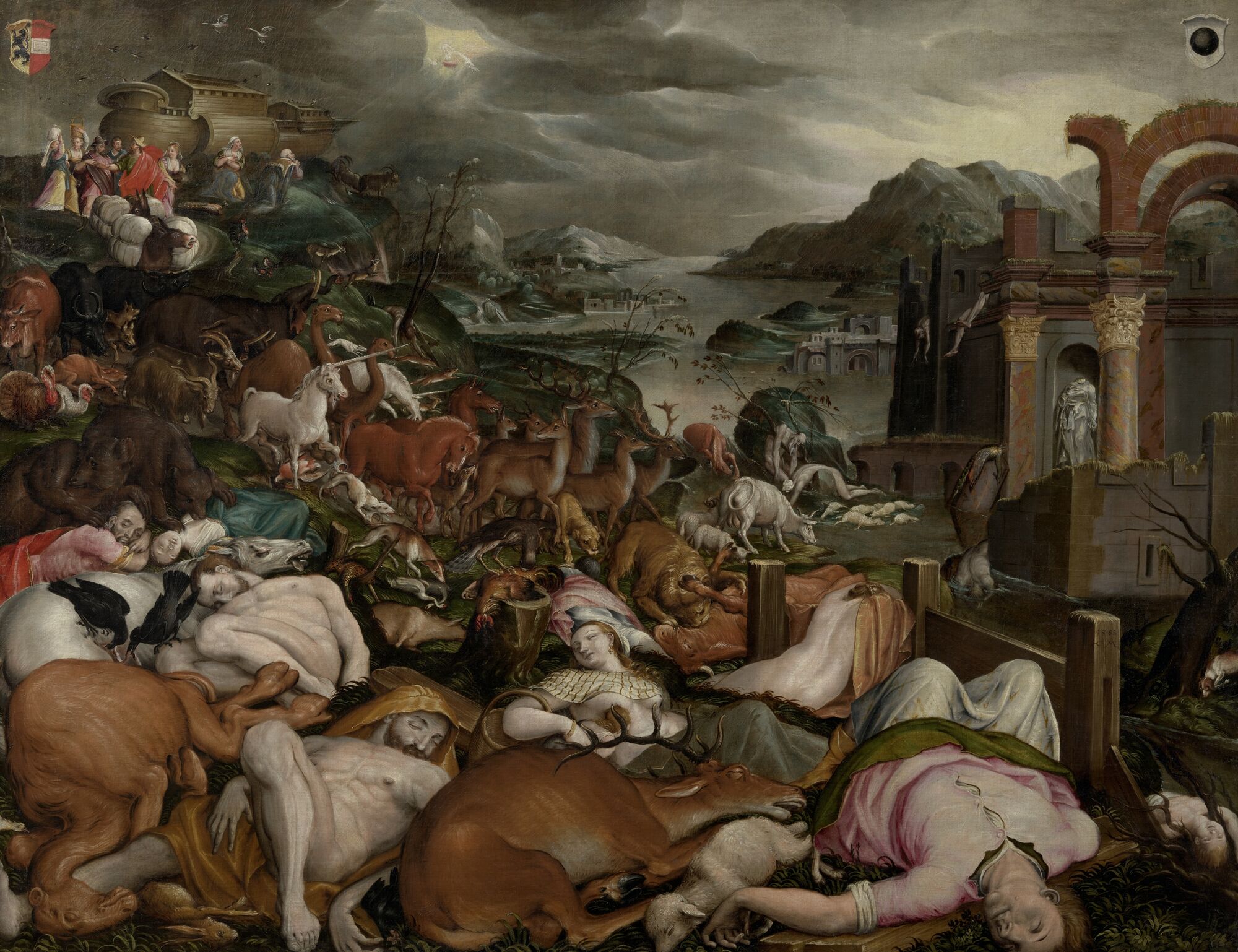 Welcome aboard: a pair of unicorns enters Noah’s Ark