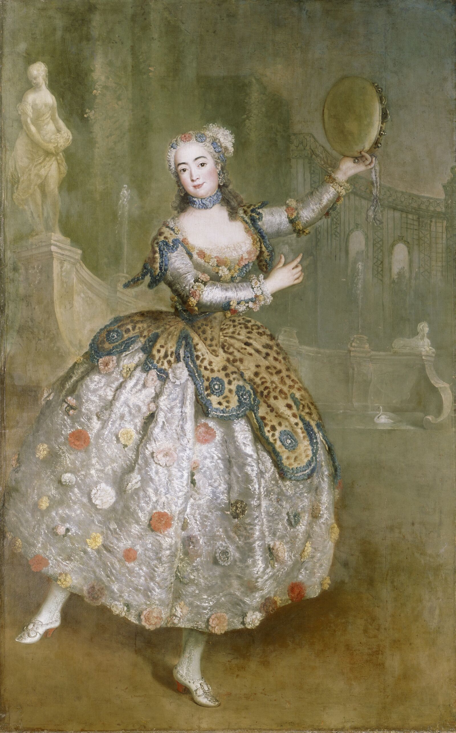 Antoine Pesne: Barbara Campanini, called Barbarina, married Cocceji (1721-1799) as baccante, 1745