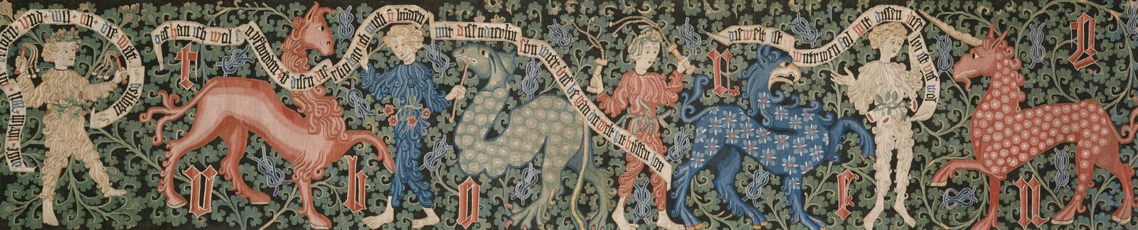 When unicorns were colorful: a medieval tapestry.
