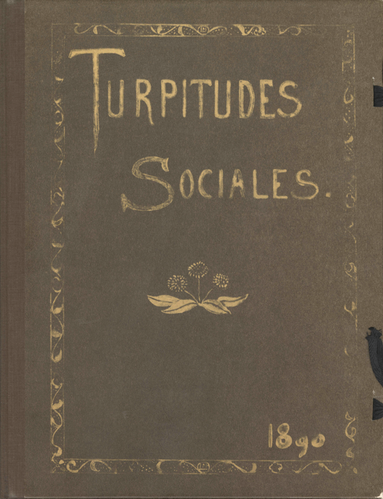  The cover of the album  Turpitudes sociales  
