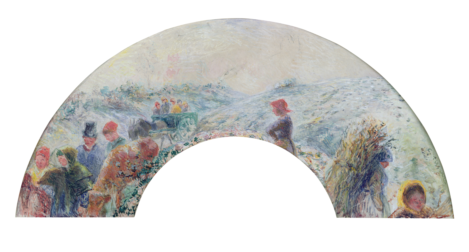  Pissarro’s winter scene  Return from the Fair  was shown at the fourth Impressionist exhibition in 1879. 
