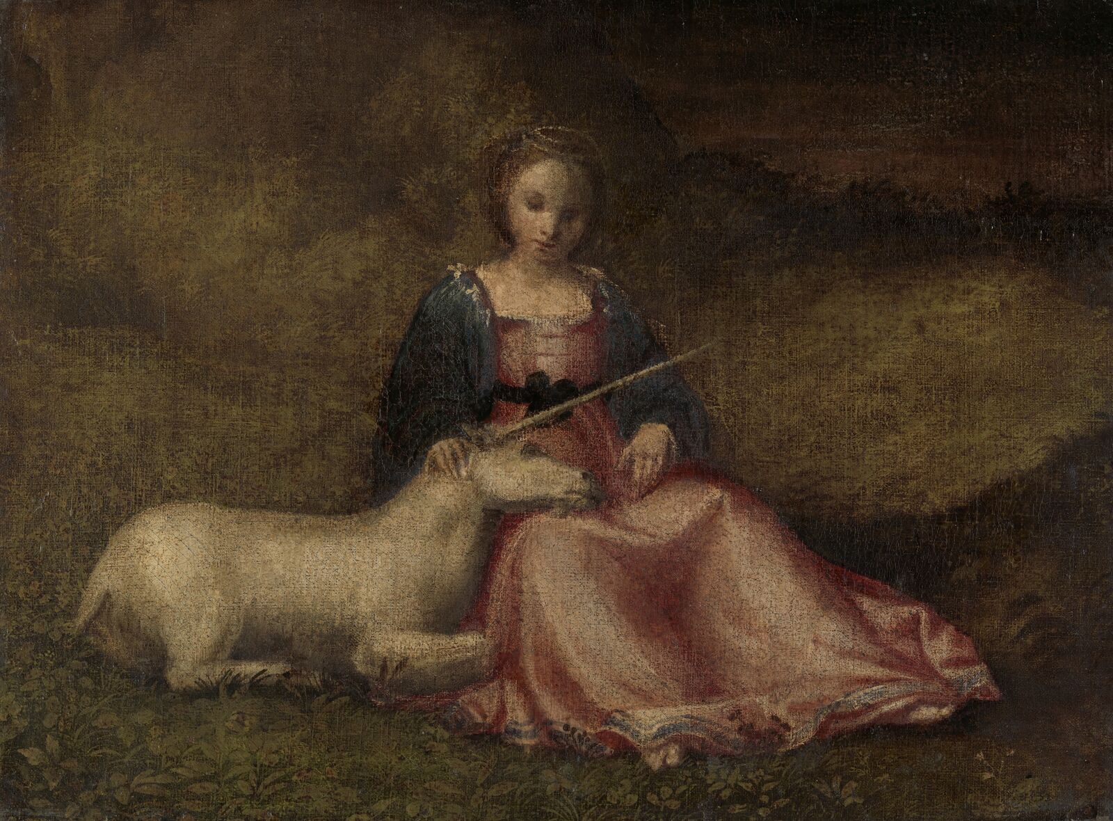 In tender melancholy and quiet togetherness: the unicorn in female company.