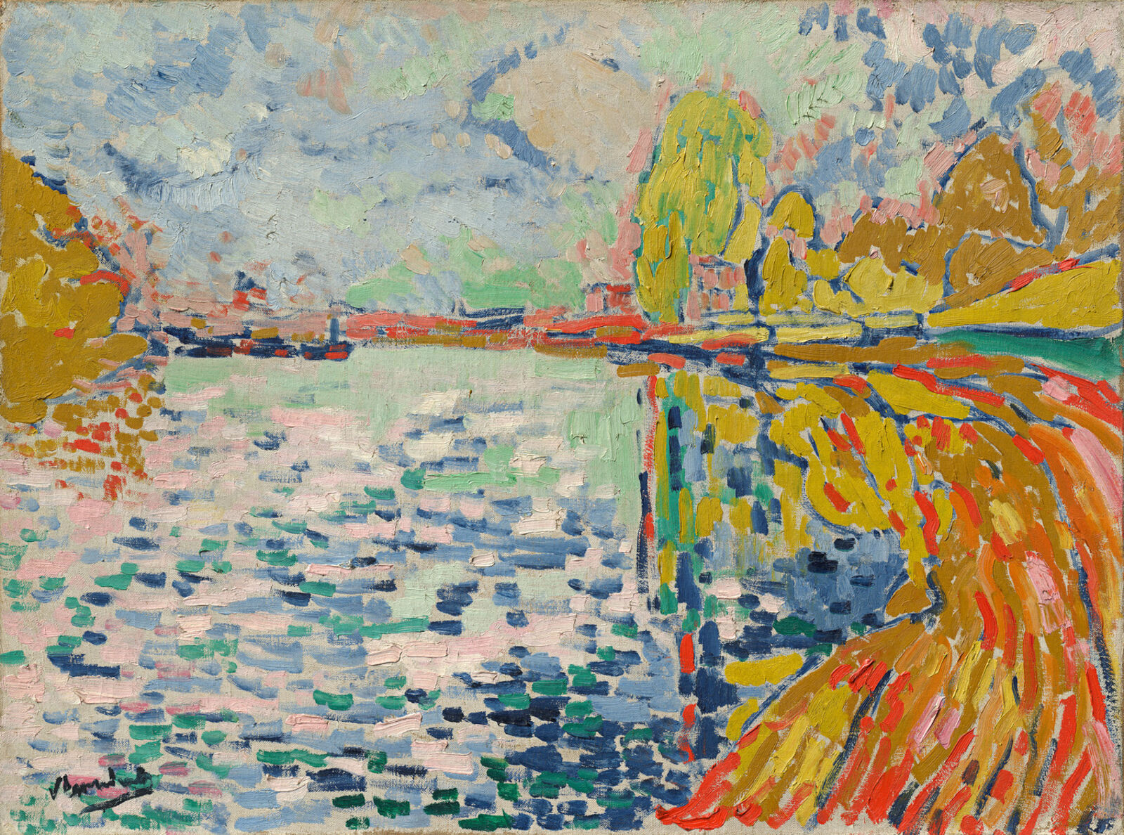 Maurice de Vlaminck: Seine-Ufer bei Bougival , 1906, Sammlung Hasso Plattner