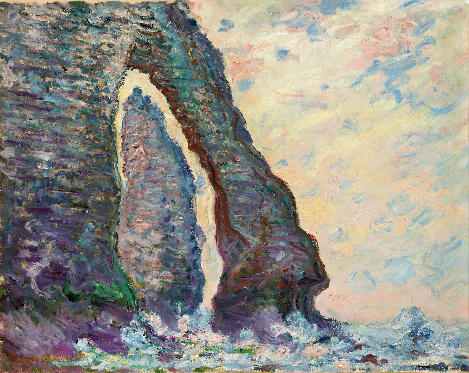 The Rock Needle seen through the Porte d’Aval,  1885/86, private collection