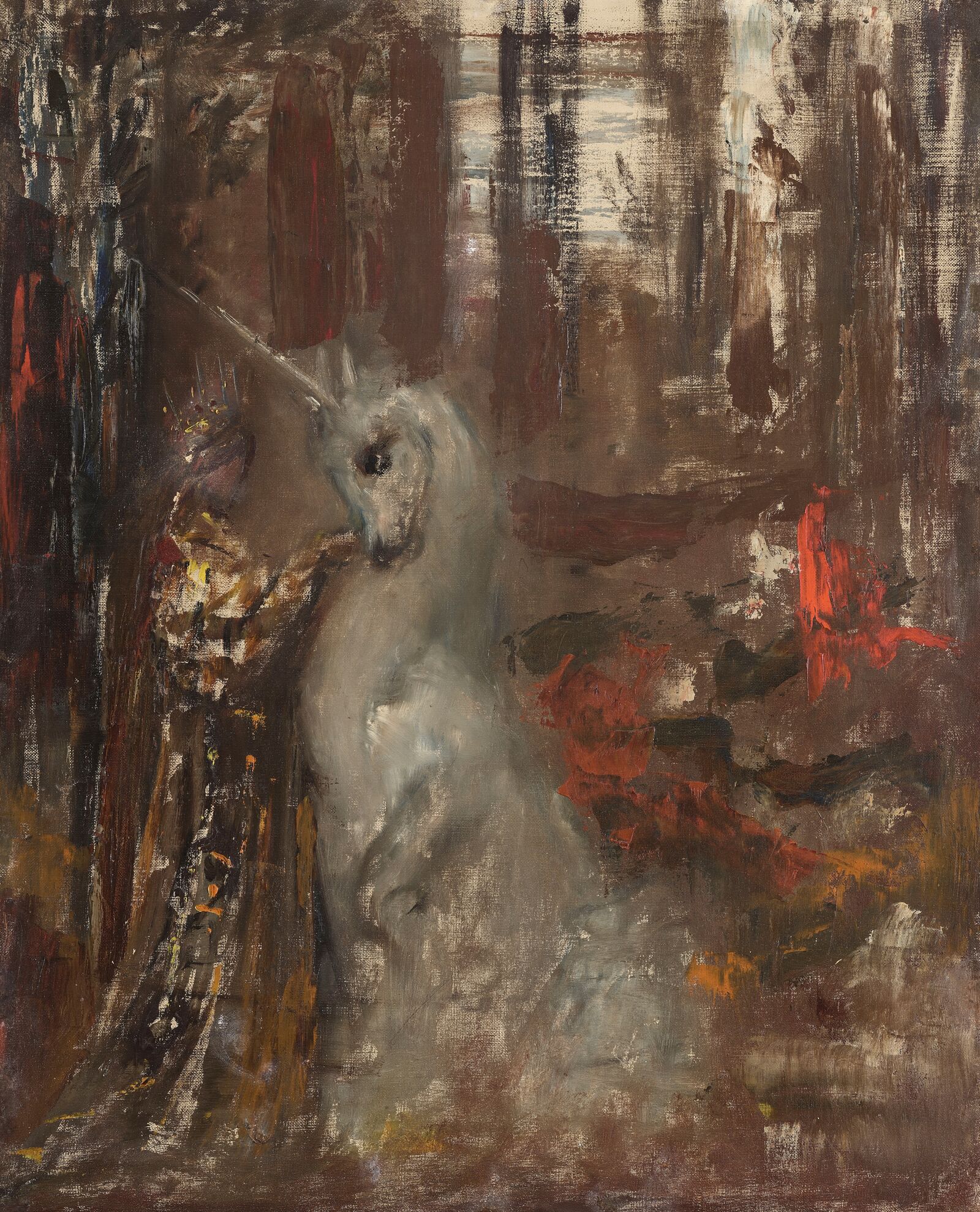 Symbolist painter Gustave Moreau was inspired by the recently rediscovered medieval tapestry series  The Woman and the Unicorn , now in the Musée de Cluny.